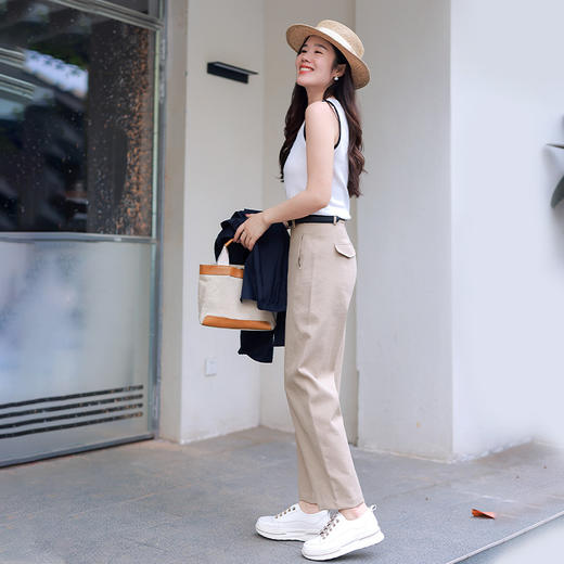 【福利清仓】进口盐缩工艺九分茧型裤 不易皱 不起球 商品图4