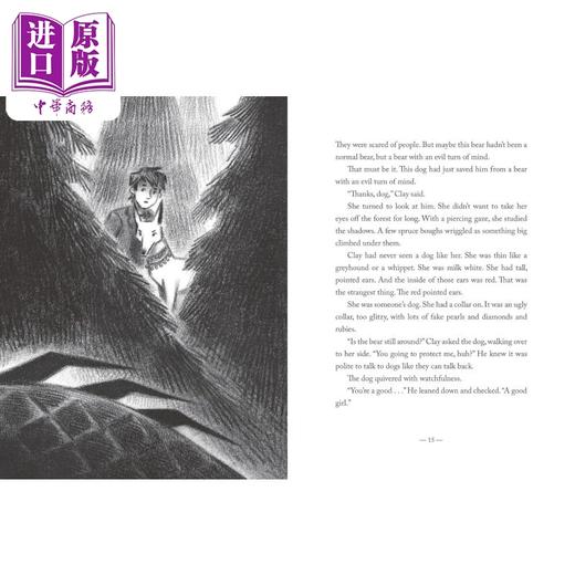 【中商原版】纽伯瑞 精灵狗和猫头鹰头2024 Elf Dog and Owl Head 英文原版 儿童插图故事小说 儿童文学读物 精装 进口童书 商品图1