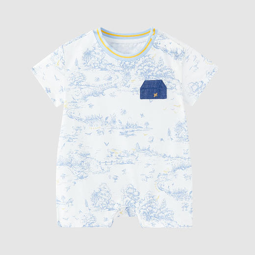 英氏-童衣类（夏）H4英针短蛤英氏白66CM男 商品图0