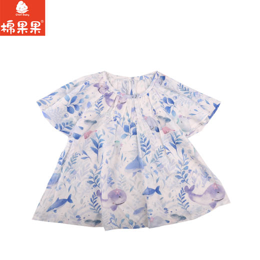 棉果果夏季新品女童爽滑套头娃娃衫M222140424209 商品图1