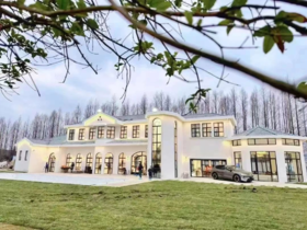 网红度假泳池别墅庄园