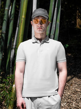 SANY翻领烟灰色优品POLO