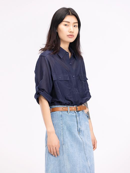 XIAOYU|工装风丝棉衬衫242SY041 商品图2