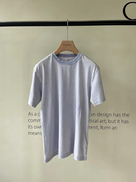 现货  THS 4.13-无 大王家 女士 侧边字母wang印花T恤 常规款做旧水洗T恤 2色 BH2496 商品图8