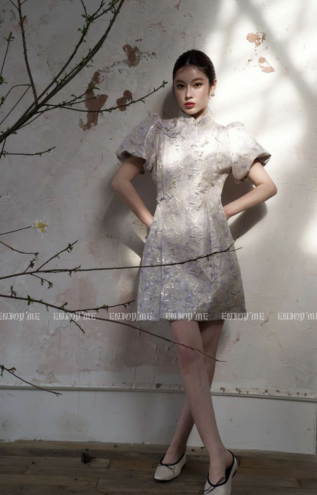 【门店同款】ENJOY夏季云敛-暗香浮动中式旗袍 157096557