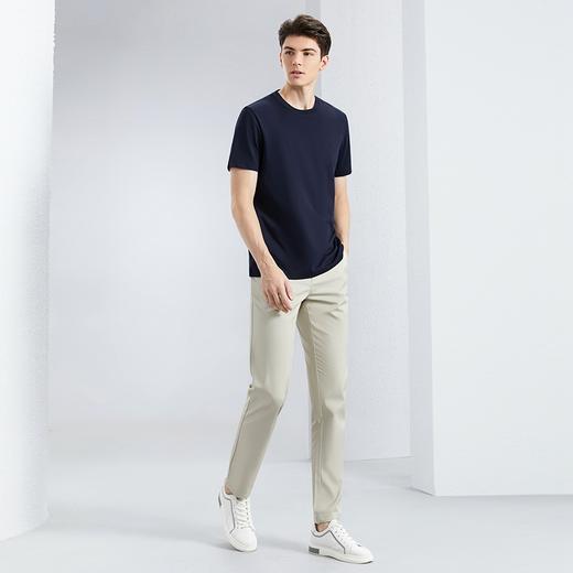 【凉感索罗纳】柒牌圆领短袖T恤男2024夏季新款时尚青年男士上衣	126T73340 商品图3