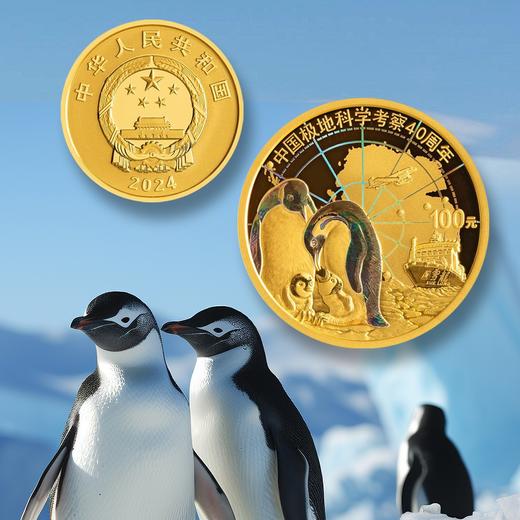 【预定】2024中国极地科学考察金银纪念币 商品图5