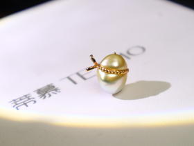 【欢喜福禄】南洋金珠葫芦吊坠11-12mm