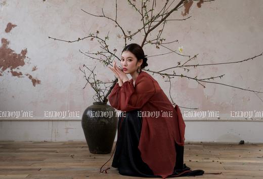 【门店同款】ENJOY夏季云敛-银装素裹系带衬衫 157309461 商品图3