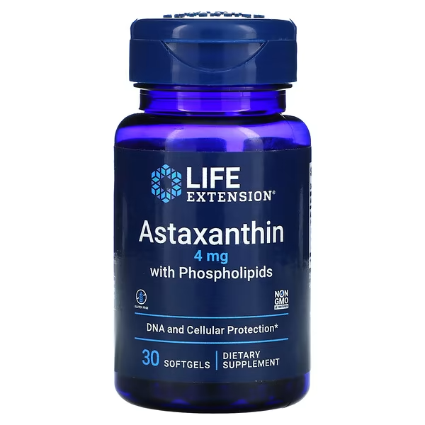 沿寿LIFE EXTENSION Astaxanthin with Phospholipids（虾青素）30粒