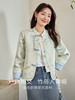 【年货节】熙世界织锦提花刺绣新中式外套短款国风盘扣上衣2025年秋秋新款 商品缩略图2