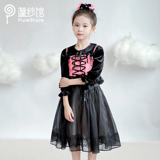 【非质量问题不退换】黑幻玫瑰胸衣 黑幻蕾丝半裙 商品图7