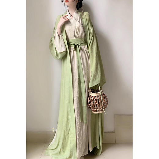 裁缝学苑AQ264改良晋制汉服中国风直裾大袖衫套装纸样女装样板 商品图1