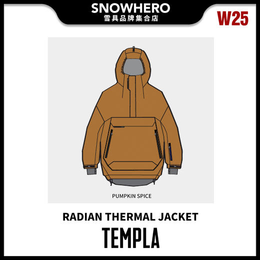 24/25雪季TEMPLA男女同款RADIAN THERMAL JACKET滑雪服预售 商品图1