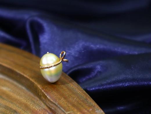 【欢喜福禄】南洋金珠葫芦吊坠11-12mm 商品图1