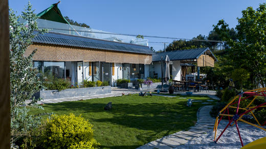 【成都近郊黄龙溪·214号院】4房花园小院，双流，村子里的乡野小院，柴火灶，带庭院、儿童游玩滑滑梯、夏季泳池、私汤池、厨房垂钓ss 商品图0