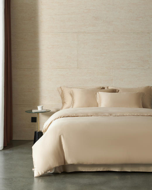 【100%莱赛尔纯色】舒雅生活蓝湾系列天丝纯色四件套110102240100蓝色66/67香槟68/69灰色70/71粉色72/73绿色74/75紫色76/77 商品图0