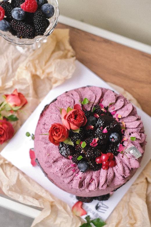 【桑葚莓果三重奏】满满的花青素蛋糕，酸甜可口（孕妇不可食用） 商品图4