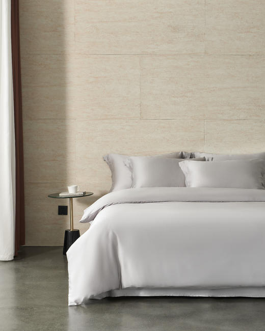 【100%莱赛尔纯色】舒雅生活蓝湾系列天丝纯色四件套110102240100蓝色66/67香槟68/69灰色70/71粉色72/73绿色74/75紫色76/77 商品图2