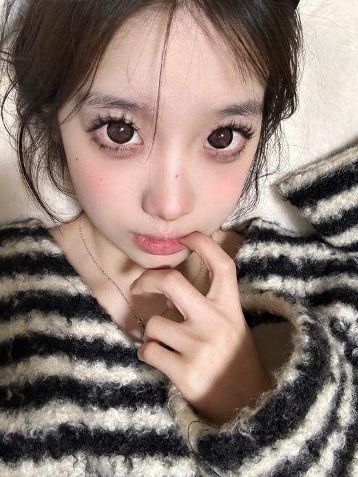 laseecon 年抛 黑松沙土 14.5mm 美瞳两片装 复古芭比咖啡棕 大直径 商品图3