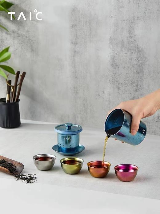 7F荣品生活-钛度泡茶器套装瀚海蓝 商品图0