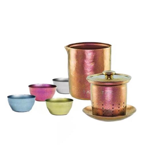 7F荣品生活-钛度泡茶器套装枫叶红 商品图4