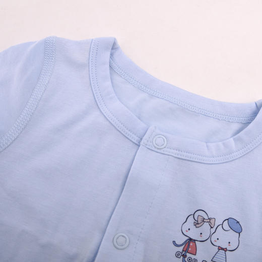 棉果果夏季男童女童短袖对开连体衣连身衣哈衣  M201722419227 商品图6