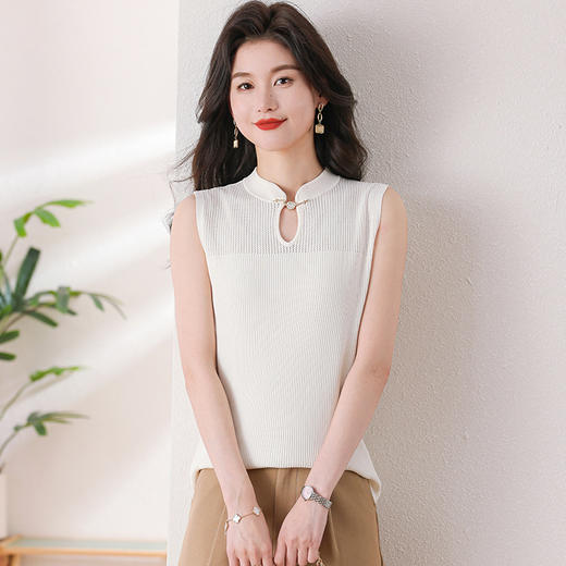 时尚冰丝显瘦，薄款内搭无袖背心CC-101-1882 商品图1