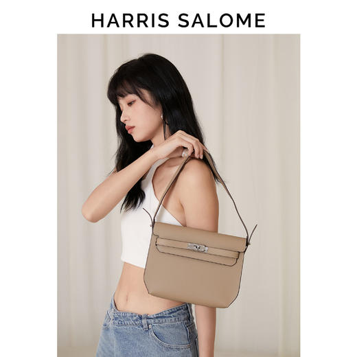 Harris Salome经典牛皮邮差包斜挎包 商品图7