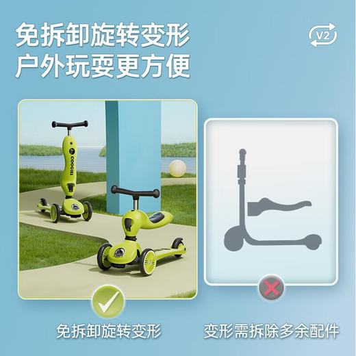 酷奇小绿车三合一 经典款/发光款 商品图2