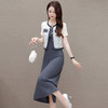 QYM-MYA465夏款长款简约修身时尚内搭背心裙短款洋气轻薄短袖外披两件套 商品缩略图2