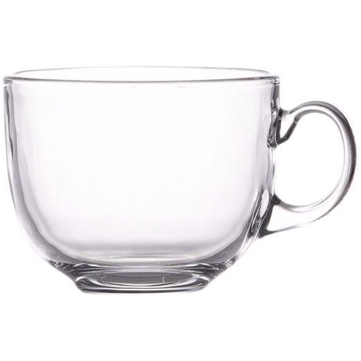 燕麦杯ins风早餐杯透明牛奶杯家用带把玻璃杯 2个/盒 商品图2