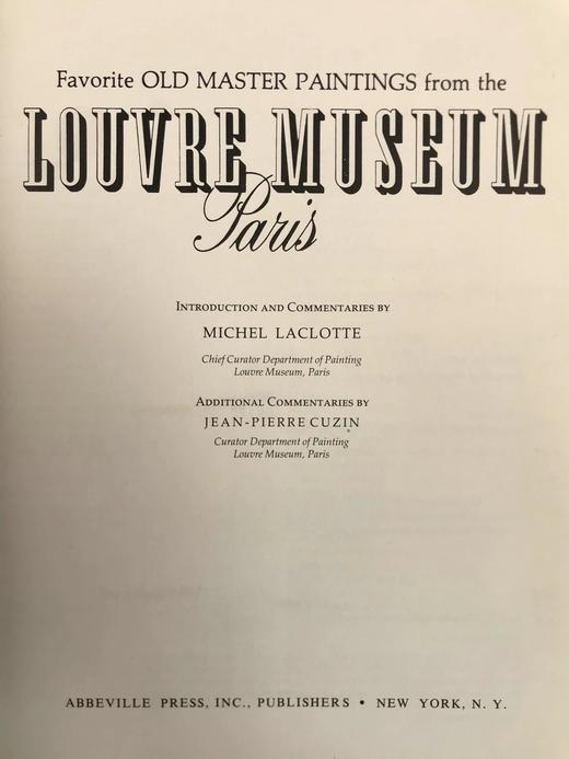 巴黎卢浮宫古典大师绘画图集 100幅插图 精装大16开 商品图3