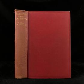 约20世纪早期 飞向古代遗迹 28幅插图 漆布精装18开