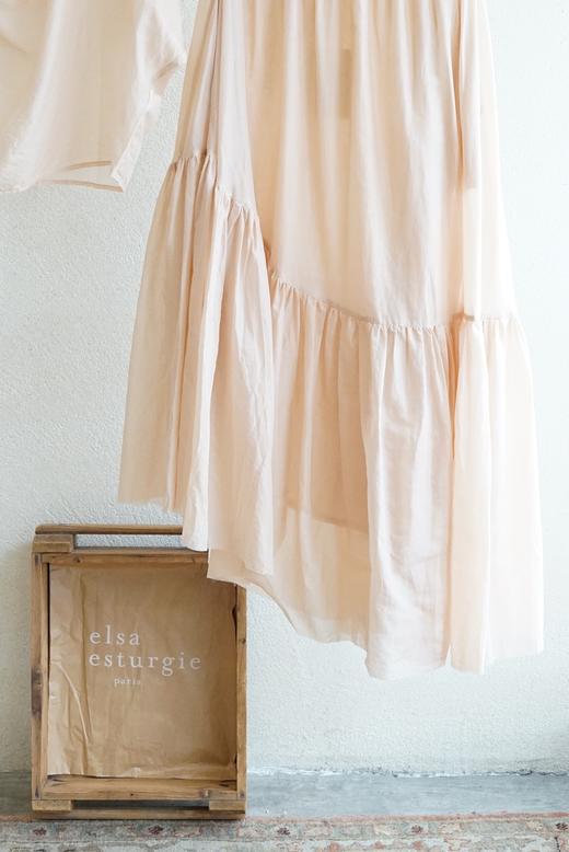 elsa esturgie 不对称设计褶皱半身裙（内衬薄纱） 商品图13