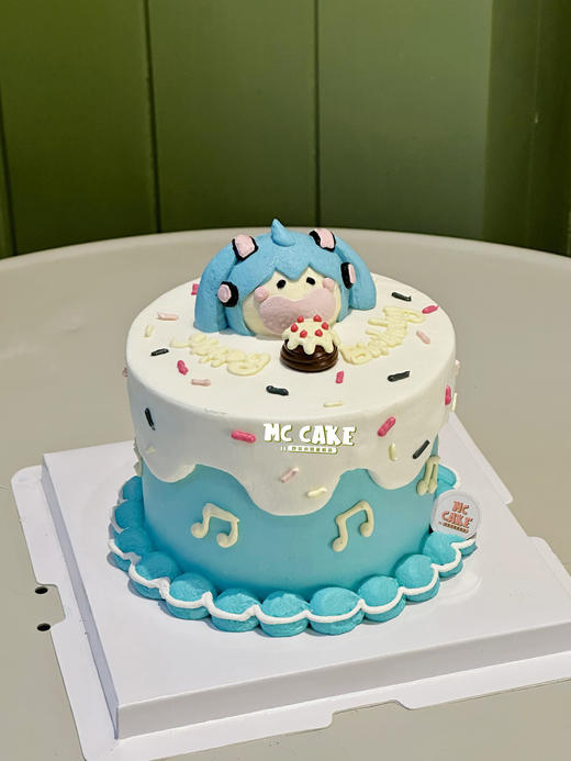 初音未来立体裱花头像蛋糕 商品图1