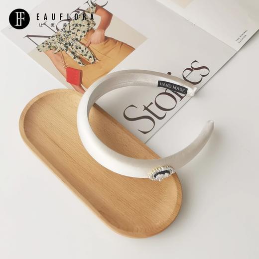 『黑白天鹅』高颅顶宝石发箍 商品图2