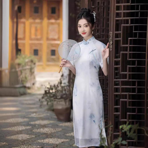 日常修身改良款，旗袍连衣裙YMT-84012 商品图2