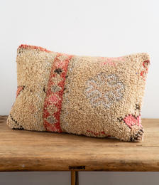 伽罗 JALO 摩洛哥进口手工羊毛Vintage地毯抱枕（含鸭毛内胆）