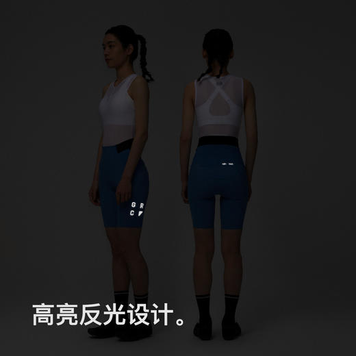 GRC桀骜无尽TECH LW系列女春夏季新款透气反光无背带骑行短裤双箭头 商品图4
