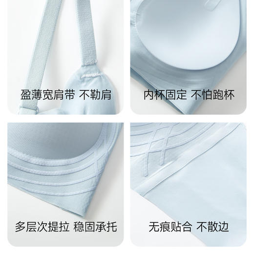 一盒两件装Y0163YXKISSY氧心冰凉5D轻塑文胸吊带 薄款冰丝内衣女夏季凉感聚拢文胸_ym 商品图2