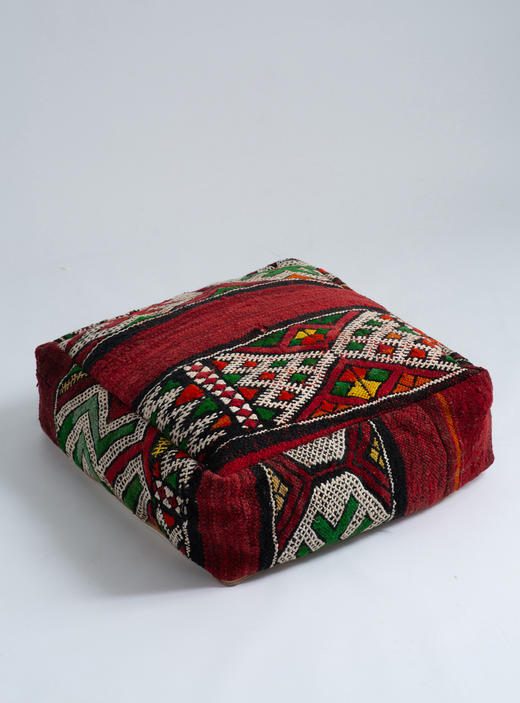 伽罗 JALO 摩洛哥进口手工羊毛Vintage地毯坐墩 商品图0