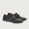 FERRAGAMO 菲拉格慕 男士Gancini扣饰莫卡辛鞋 黑色 755610 商品缩略图0
