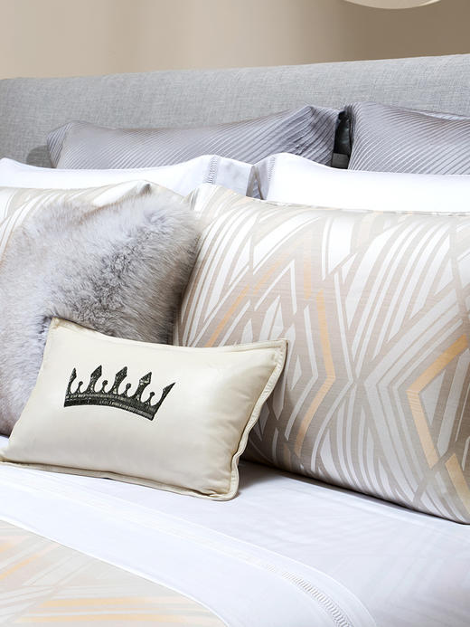 【ROYALCOVER】罗卡芙家纺100支双股长绒棉色织提花四件套 科林赛诺 商品图3