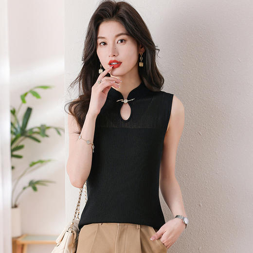 时尚冰丝显瘦，薄款内搭无袖背心CC-101-1882 商品图2