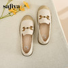 Safiya/索菲娅 2023秋新款外穿一脚蹬休闲编织平底渔夫鞋 SF33112423 商品缩略图4