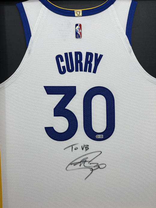 收藏系列 库里 定制TO签 亲笔签名球衣 VB（微缤礼物非卖品） 商品图2