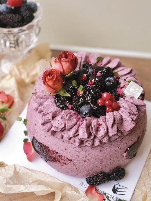 【桑葚莓果三重奏】满满的花青素蛋糕，酸甜可口（孕妇不可食用） 商品图0