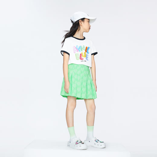 女童凉感百褶短裙抗菌裙子BLUE新款安奈儿童装实体店同款AG423828 商品图5