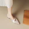 【预售5天】2024春夏新款低跟单鞋女法式串珠蝴蝶结尖头粗跟低帮鞋MY&185-43 商品缩略图3